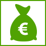 Prämie kassieren Icon: Geldsack