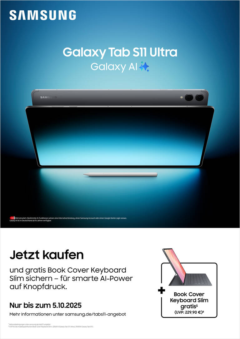 Samsung Galaxy Tab S11 & Samsung Book Cover Keyboard Slim