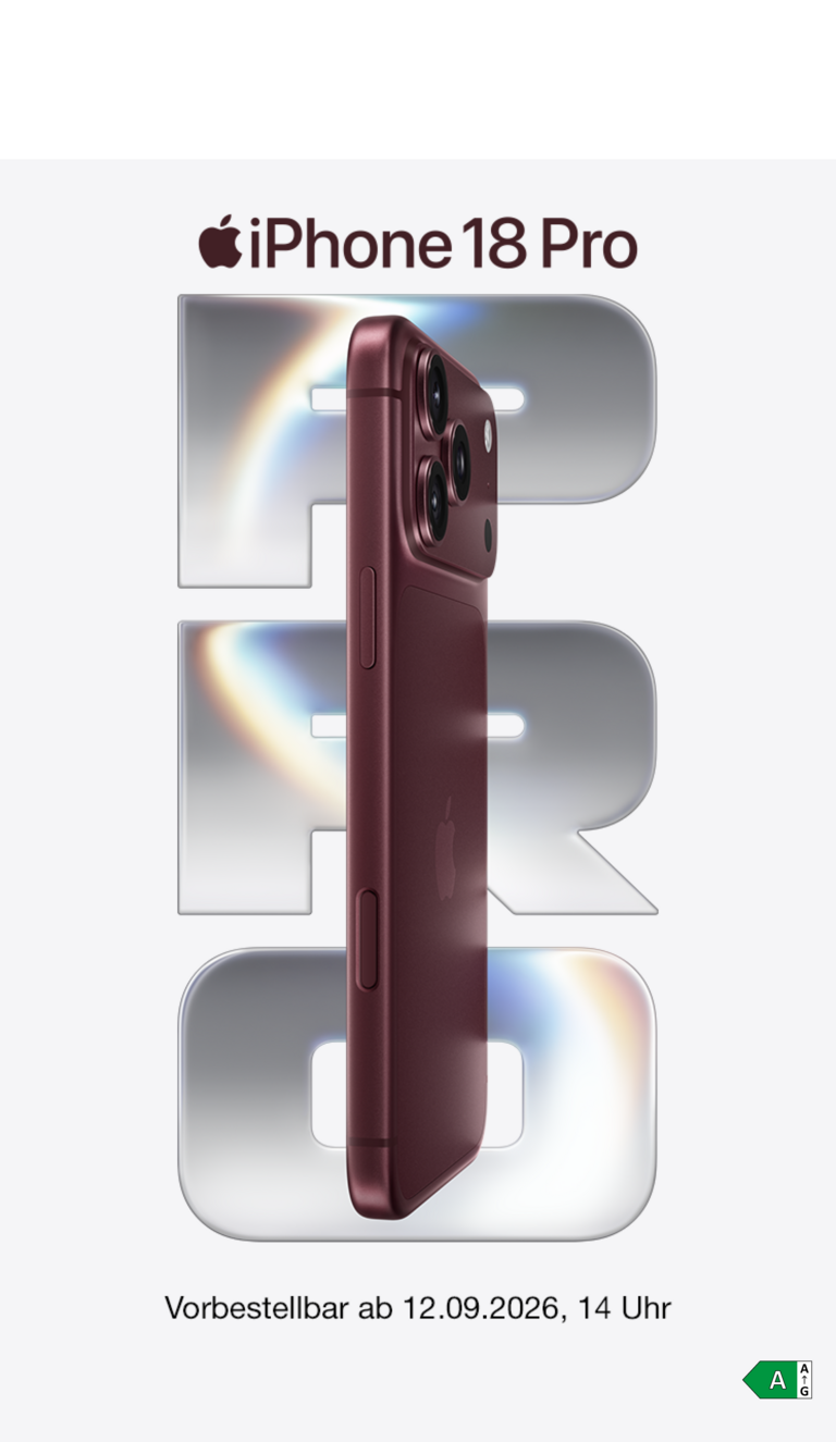 iPhone 18 Pro vorbestellbar ab 12.09.2026 14 Uhr