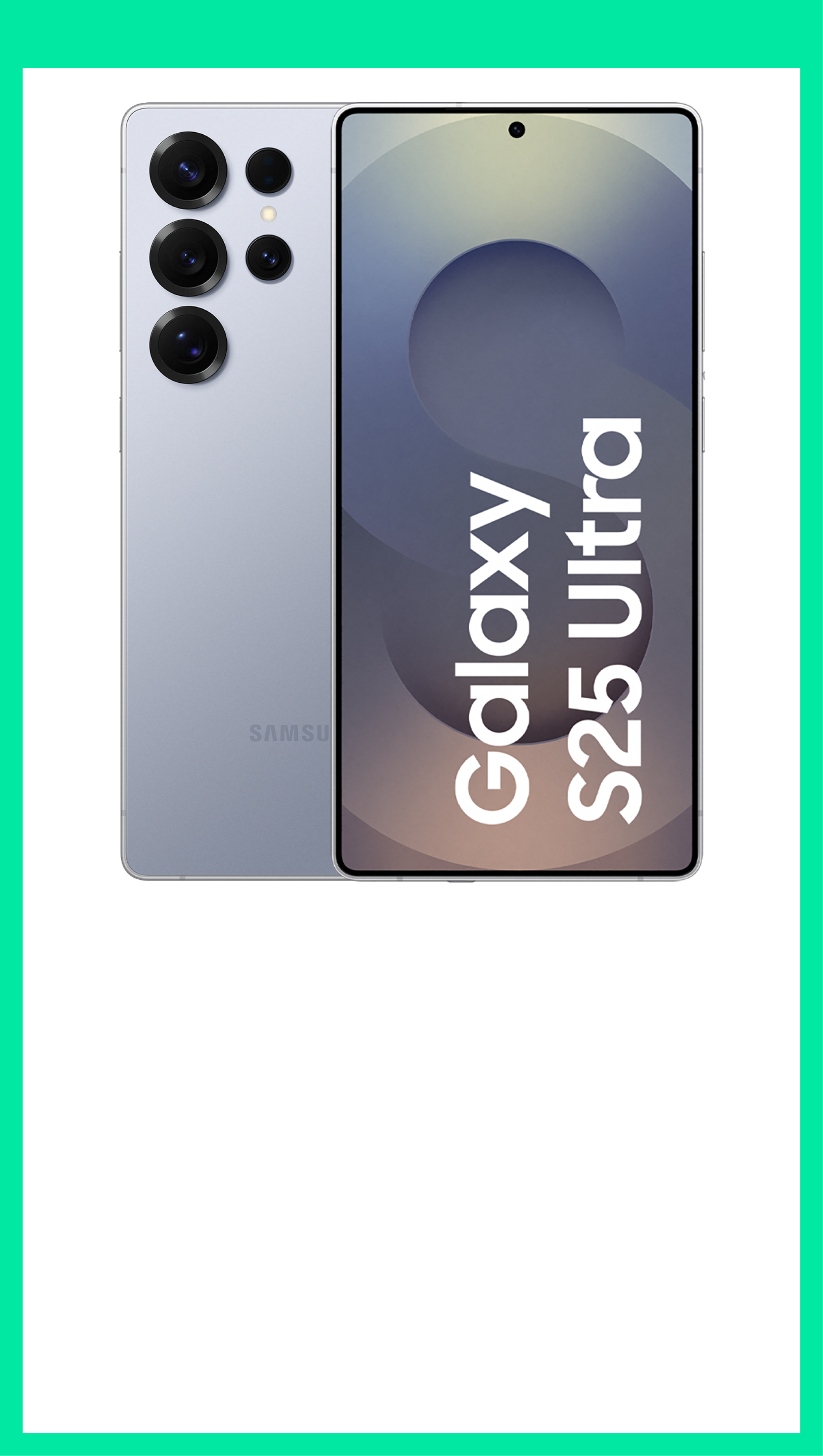 Die Grafik zeigt das Samsung Galaxy S25 Ultra